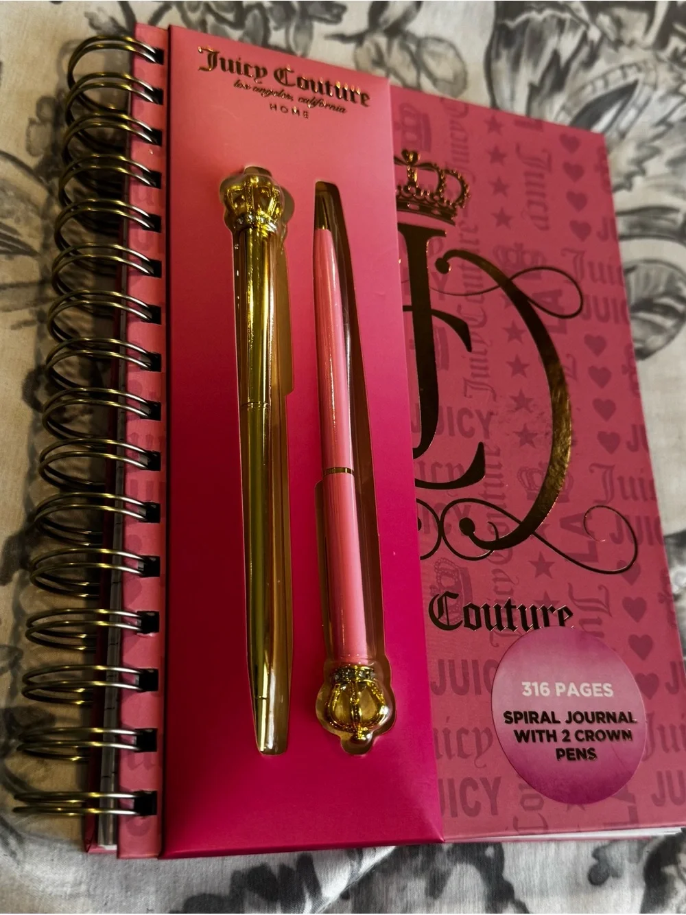 Notebook with pens